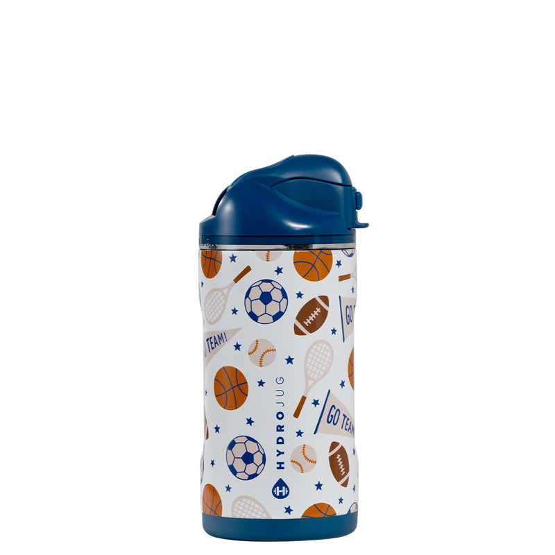 Ease2o 14oz | Leakproof 2-in-1 Kids Water Bottle with Straw &amp; Chug Spout – All Stars